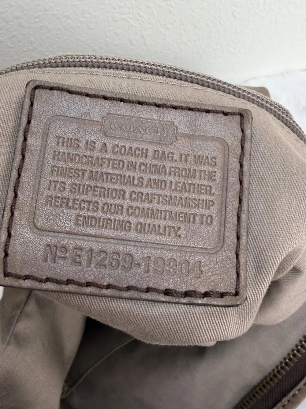 Coach Legacy Pinnacle Bohemian Leather Large Duffel 19904 - Taupe - $698 - EUC